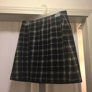 3 for $16 Plaid wool mini skirt